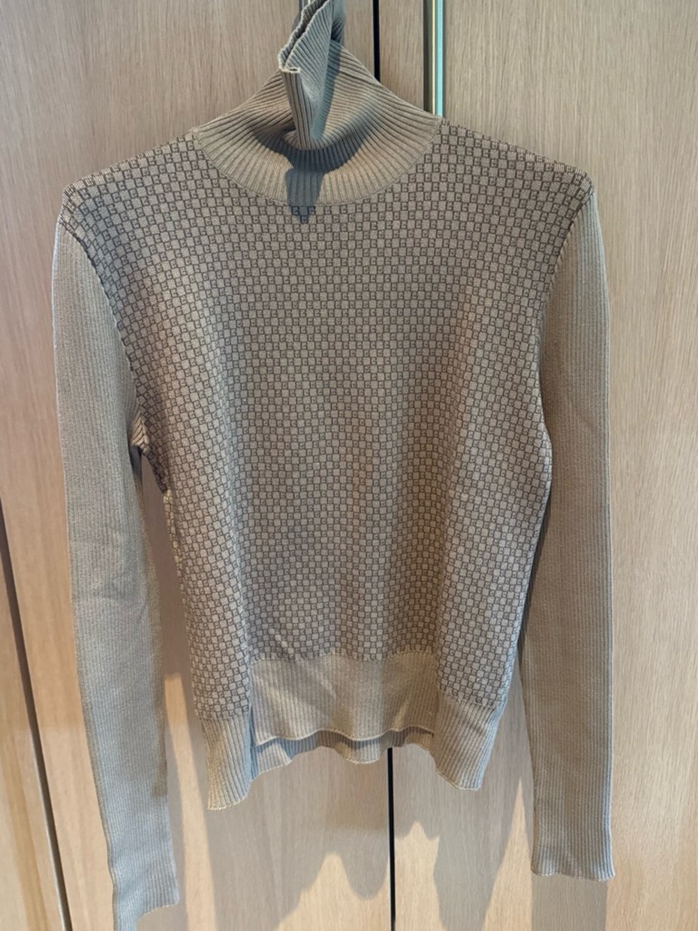 Gucci Men's Taupe Turtleneck Sweater